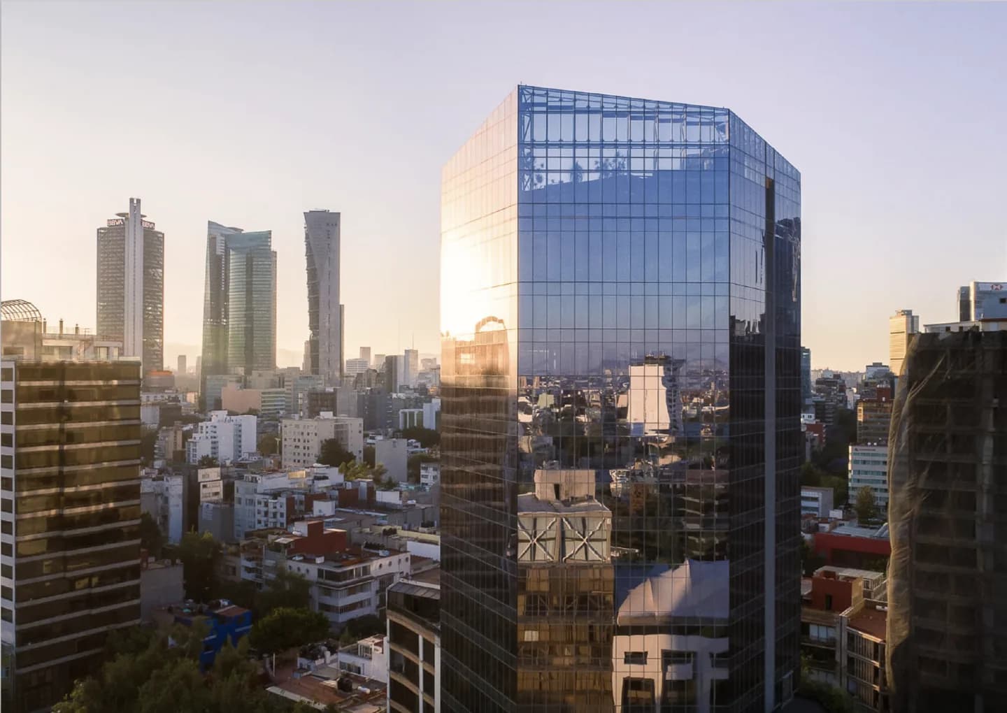 Área lounge y oficinas privadas en Flexo Cibeles